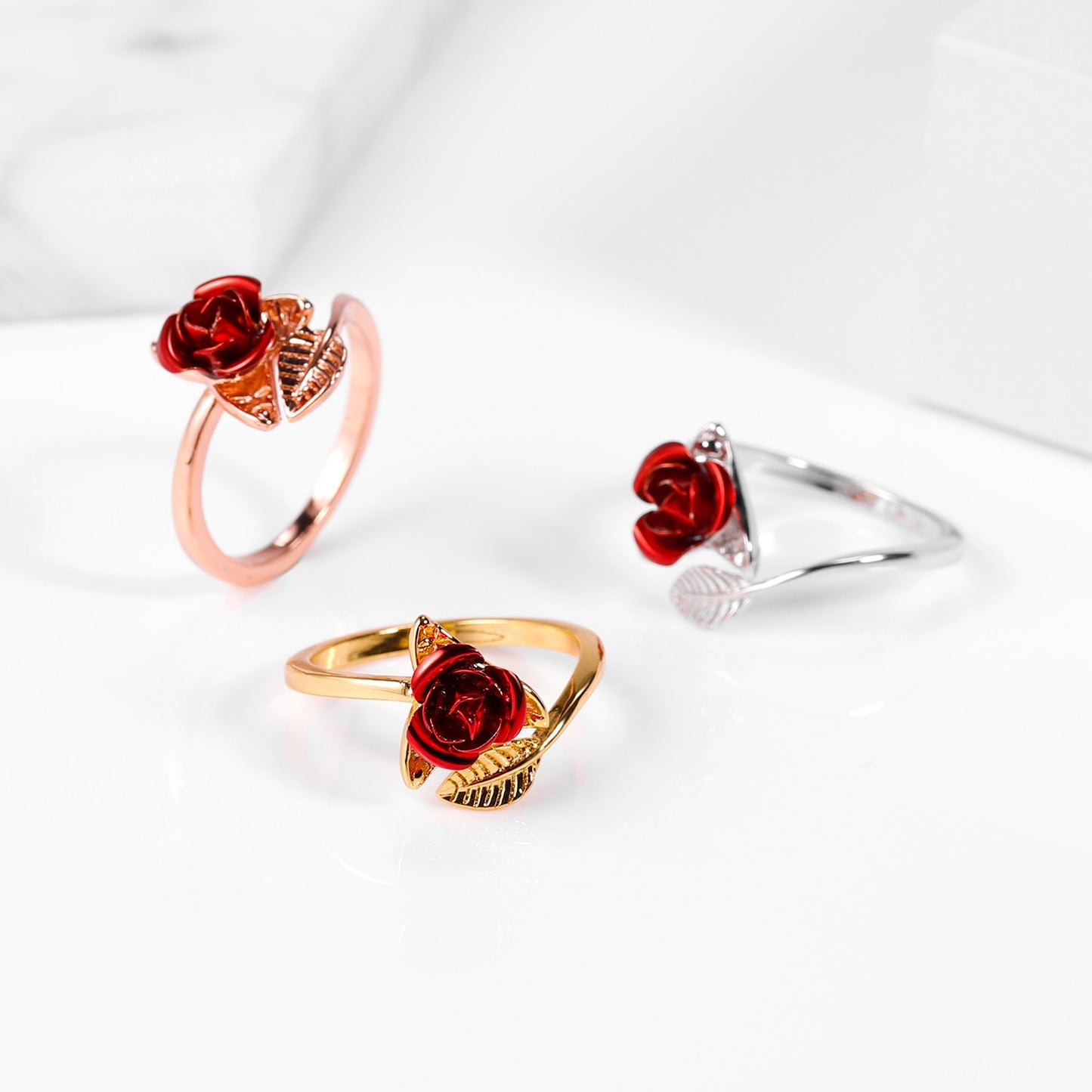 Beautiful Re-sizable Rose Flower Ring